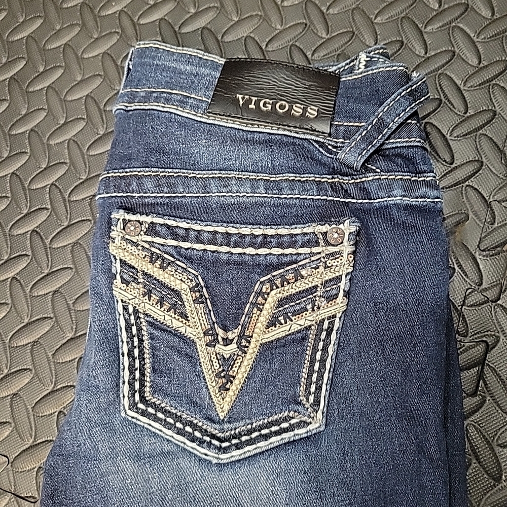 Vigoss Women's Dark Blue Denim Jeans